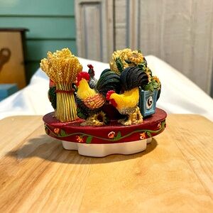 New Open Box Deb Strain Roosters Stopper Topper - Open Box - 4” x 3.75”